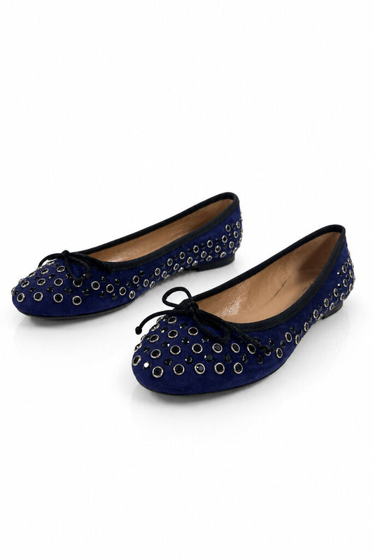 Shoes Suede Bleu
