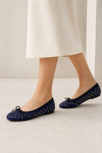 Shoes Suede Bleu