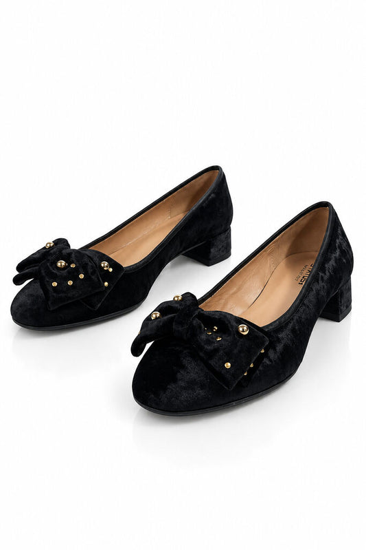 Shoes Print Velour BLACK