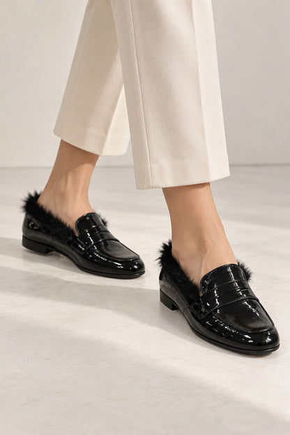 Shoes Ver/Fur NERO