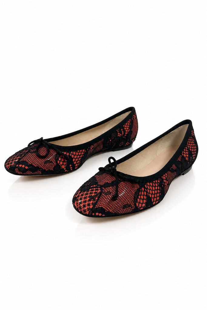 Shoes Tessuto Ner/Rose