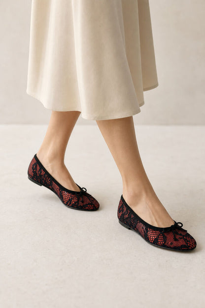 Shoes Tessuto Ner/Rose