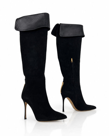 Shoes Suede Nero