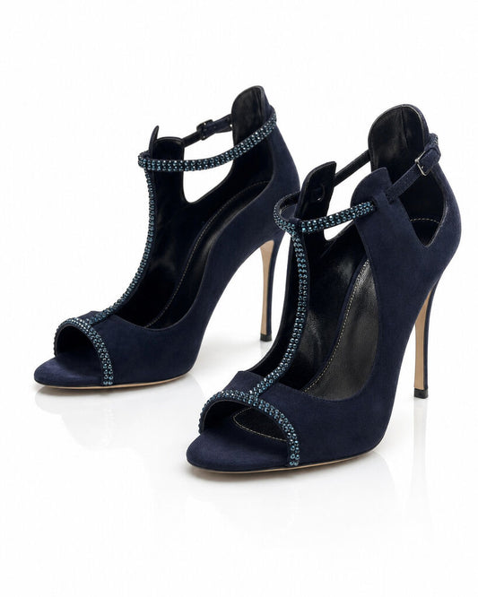 Shoes Suede Dk Blue