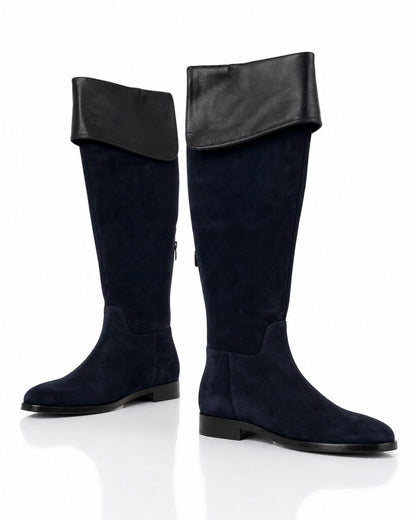 Shoes Suede Dk Blue