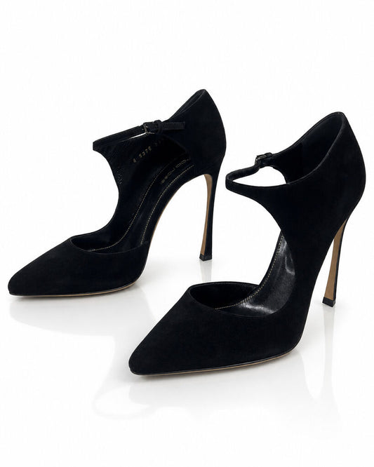 Shoes Suede Nero