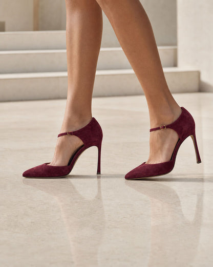 Shoes Suede Rosso