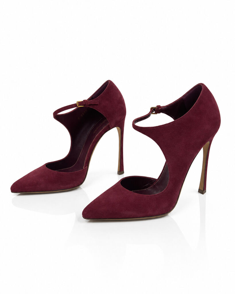 Shoes Suede Rosso