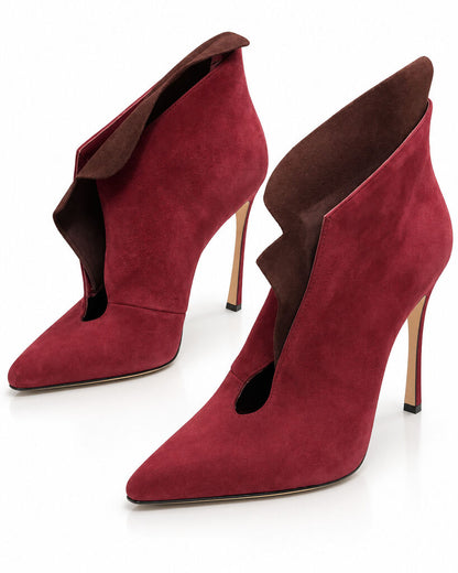 Shoes Suede Rosso