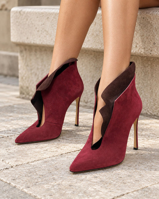 Shoes Suede Rosso