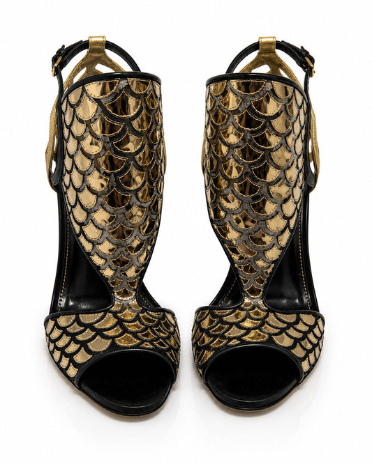 Shoes Nappa Ner/Oro