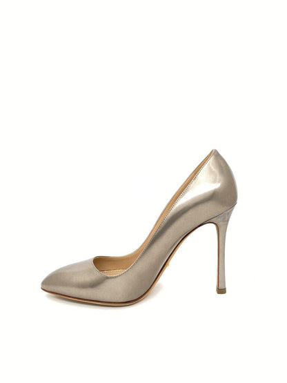 Metallic Shimmer Pointed High Heel Elegant Pump