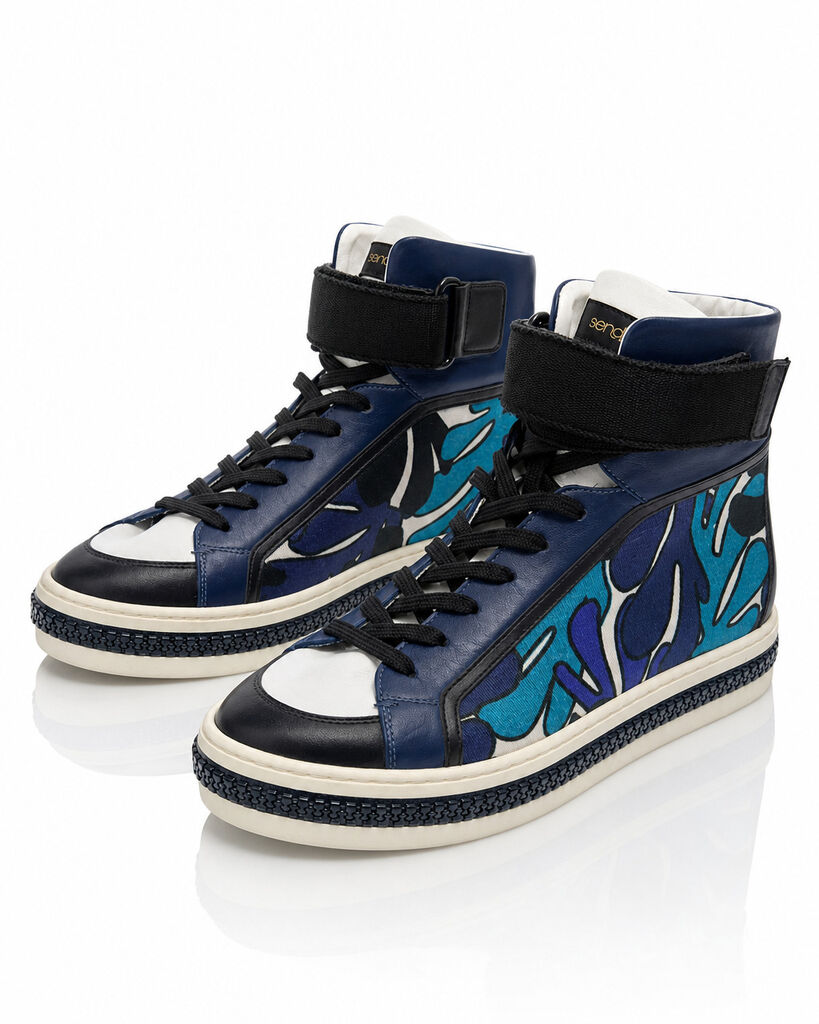 Shoes Nappa Ner/Blu