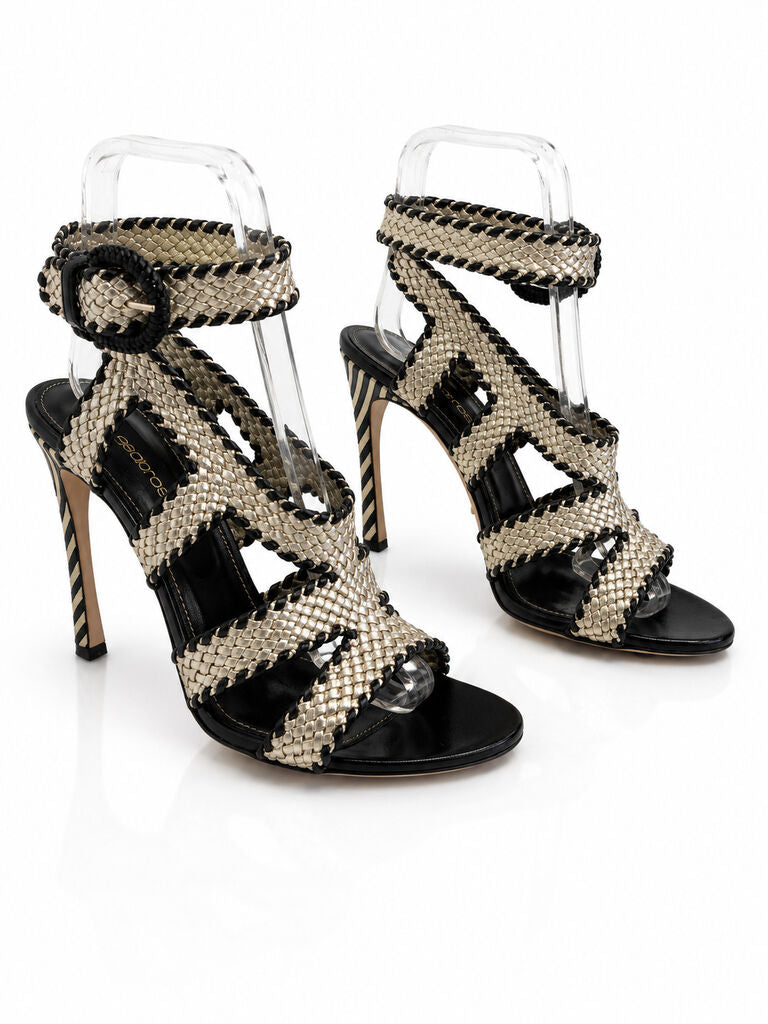 Shoes Nappa Nero/Plat