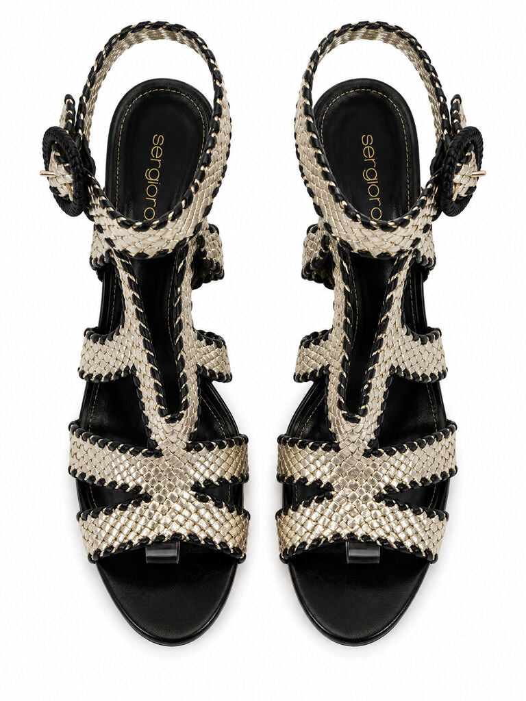 Shoes Nappa Nero/Plat