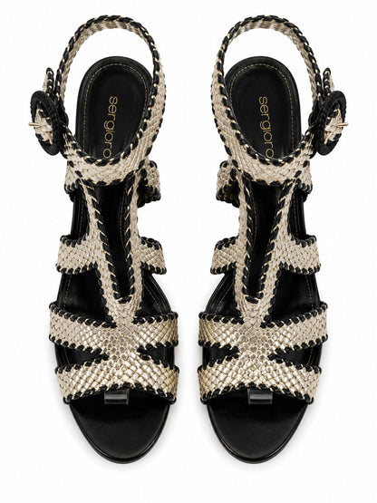 Shoes Nappa Nero/Plat
