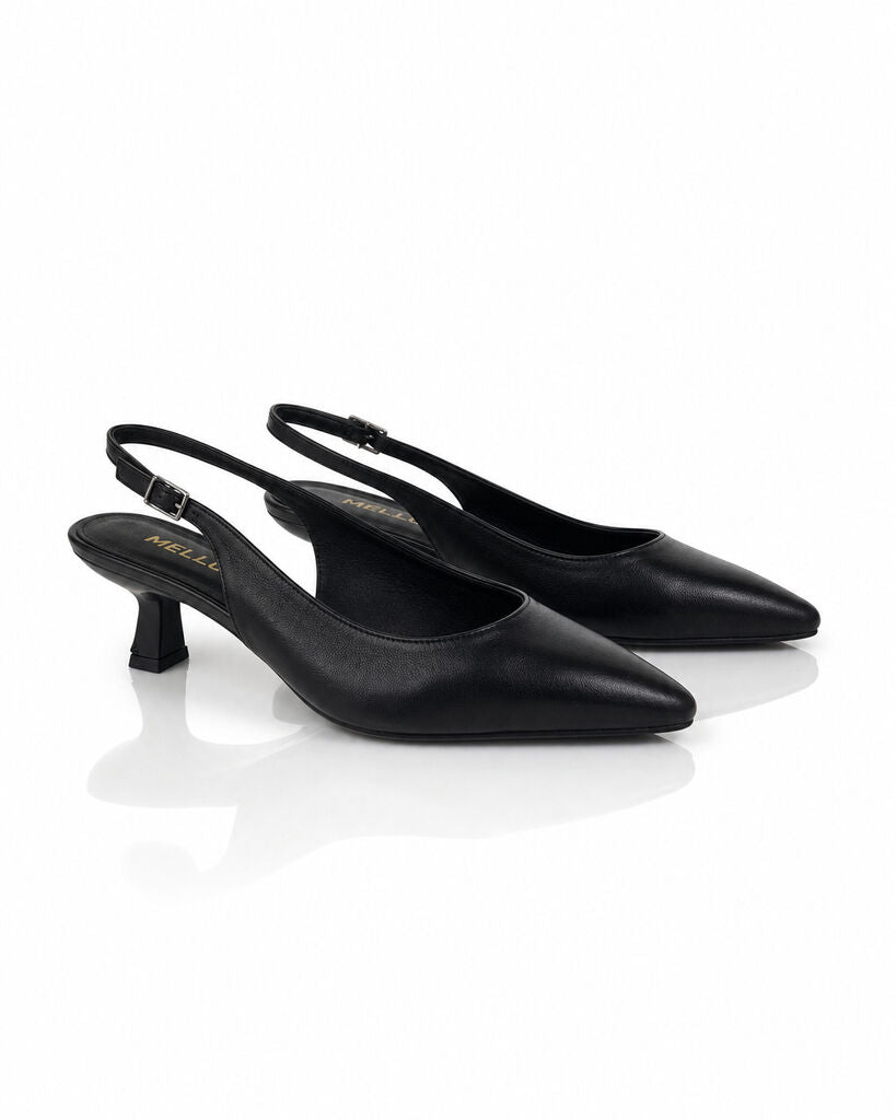 Sling-Back Nappa NERO