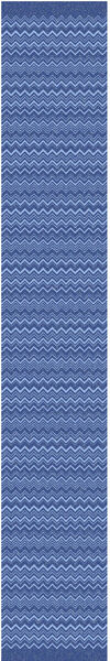 Blue Wavy Pattern Scarf