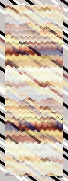 Colorful Abstract Geometric Pattern Scarf