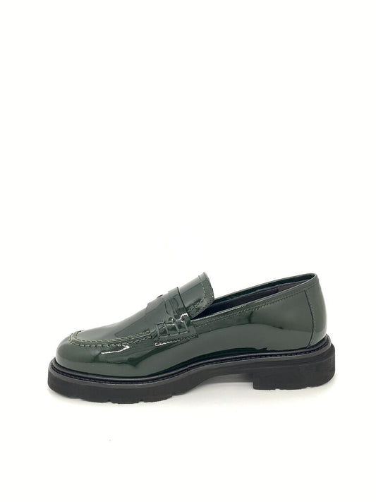 Forest Glossy Loafer with Sturdy Sole