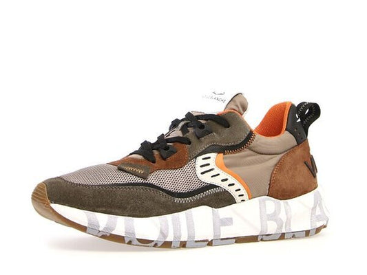 Multi-Color Mesh Sneaker with Graphic Sole