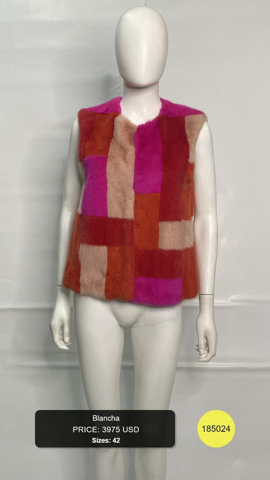 Colorful Block Pattern Vest