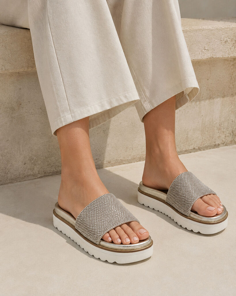 Shoes Strass PLATINO