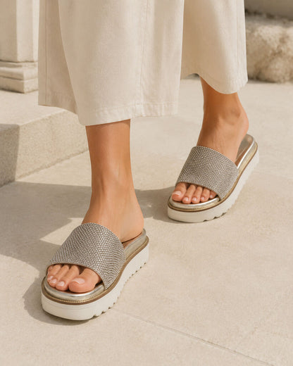 Shoes Strass PLATINO