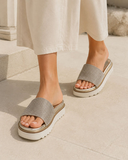 Shoes Strass PLATINO