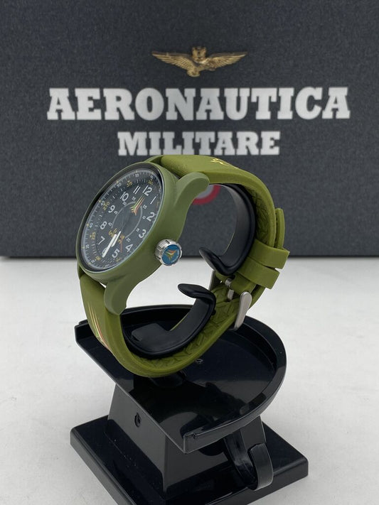 Olive Green Silicone Military-Inspired Watch