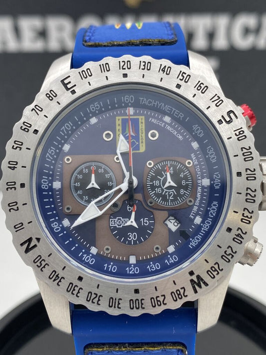 Blue Multifunctional Chronograph Watch